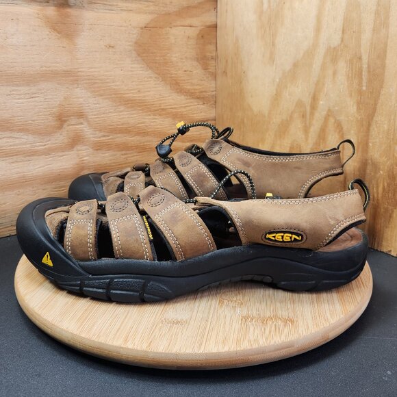 Keen Newport Bison Mens Brown Leather Waterproof Sandals Size 13 main image 4